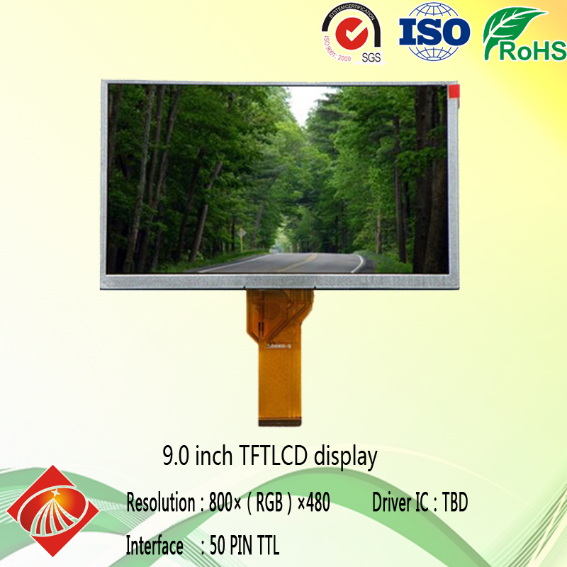 9.0寸 TFT 800*480 50pin